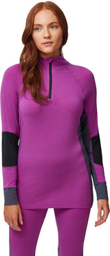 Merinomix Active Zip Long Sleeve Base Layer - Women